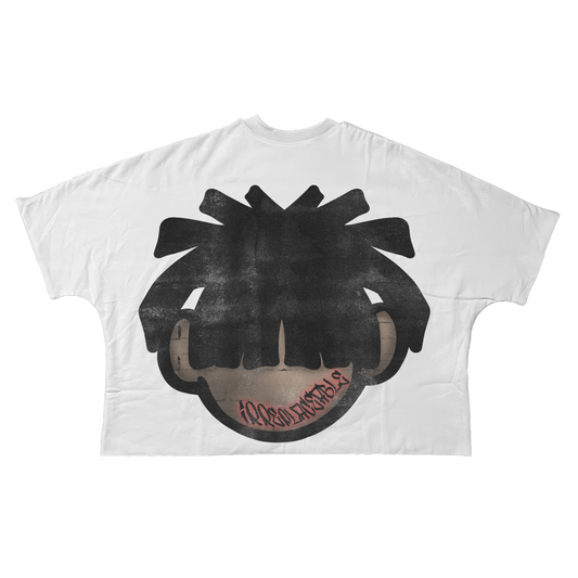 $$ BOXY FIT CROPPED TEE