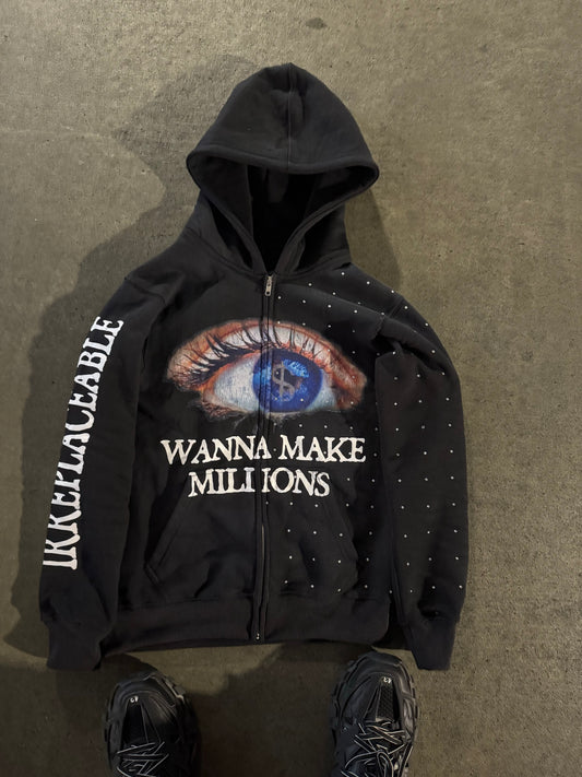 👁️ WANNA MAKE MILLIONS HOODIE