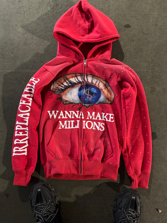 👁️ WANNA MAKE MILLIONS HOODIE