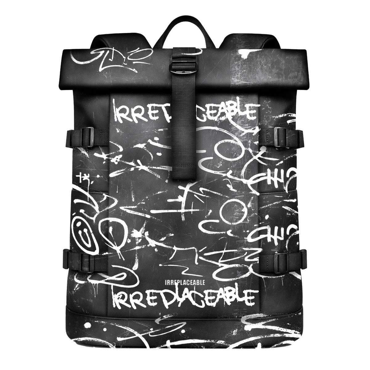 Black Urban Graffiti Backpack