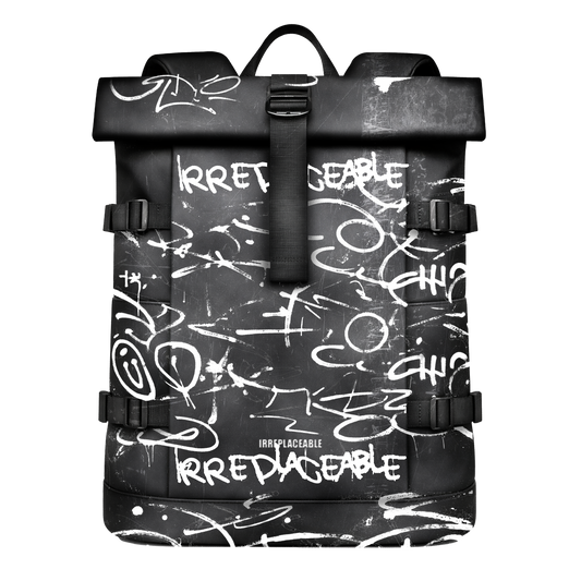 Black Urban Graffiti Backpack